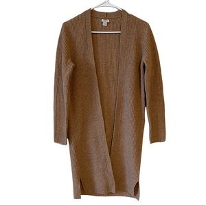 J crew factory long line lambs wool cardigan women’s size XS